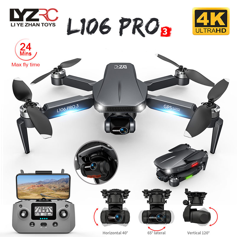 Drone Gimbal 3 Axis - L106 Pro 3 Drone 5G WIFI