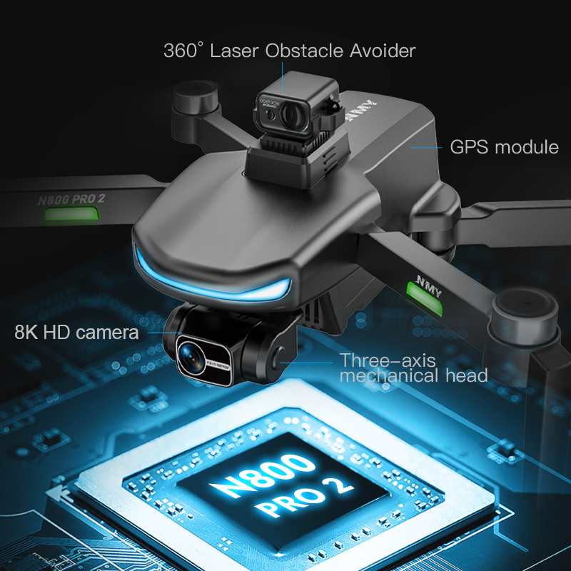 Drone GPS N800 PRO 2 Profissio - Drone Gimbal 2 Axis avaliação e preço