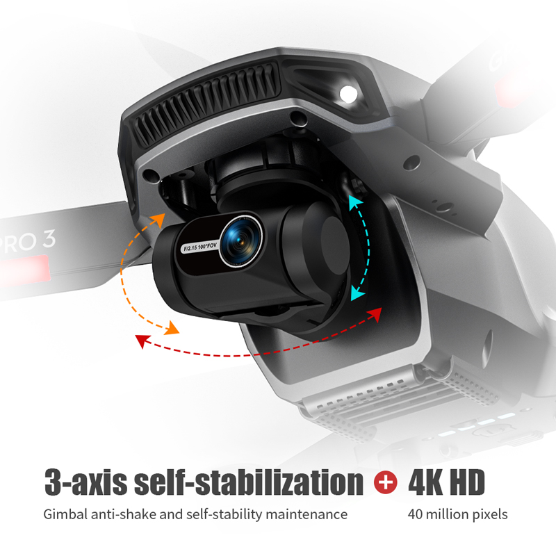 L106 Pro 3 Drone 5G WIFI FPV D - Drone Gimbal 3 Axis avaliação e preço
