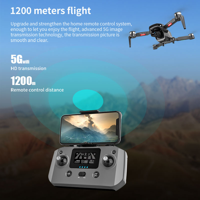 L106 Pro 3 Drone 5G WIFI FPV D - Drone Gimbal 3 Axis avaliação e preço